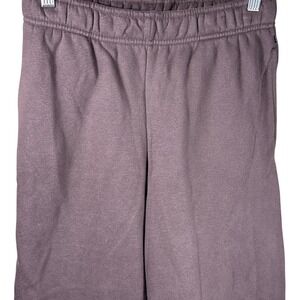 Balance Collection Brown Wide Leg Fleece Sweatpants M34983 Small